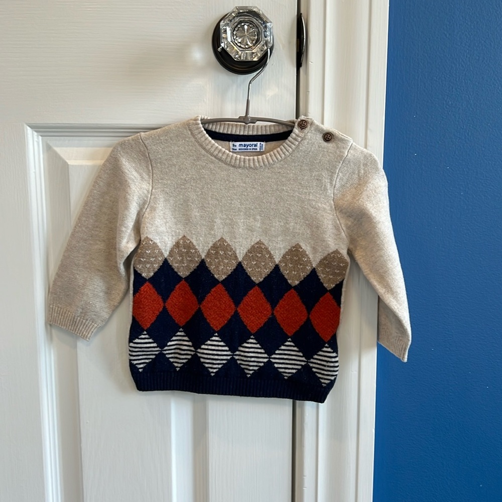 Like New Mayoral Sweater with Elbow Accents 🚭